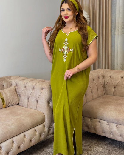 💚 Caftan Élégance Olive 💚