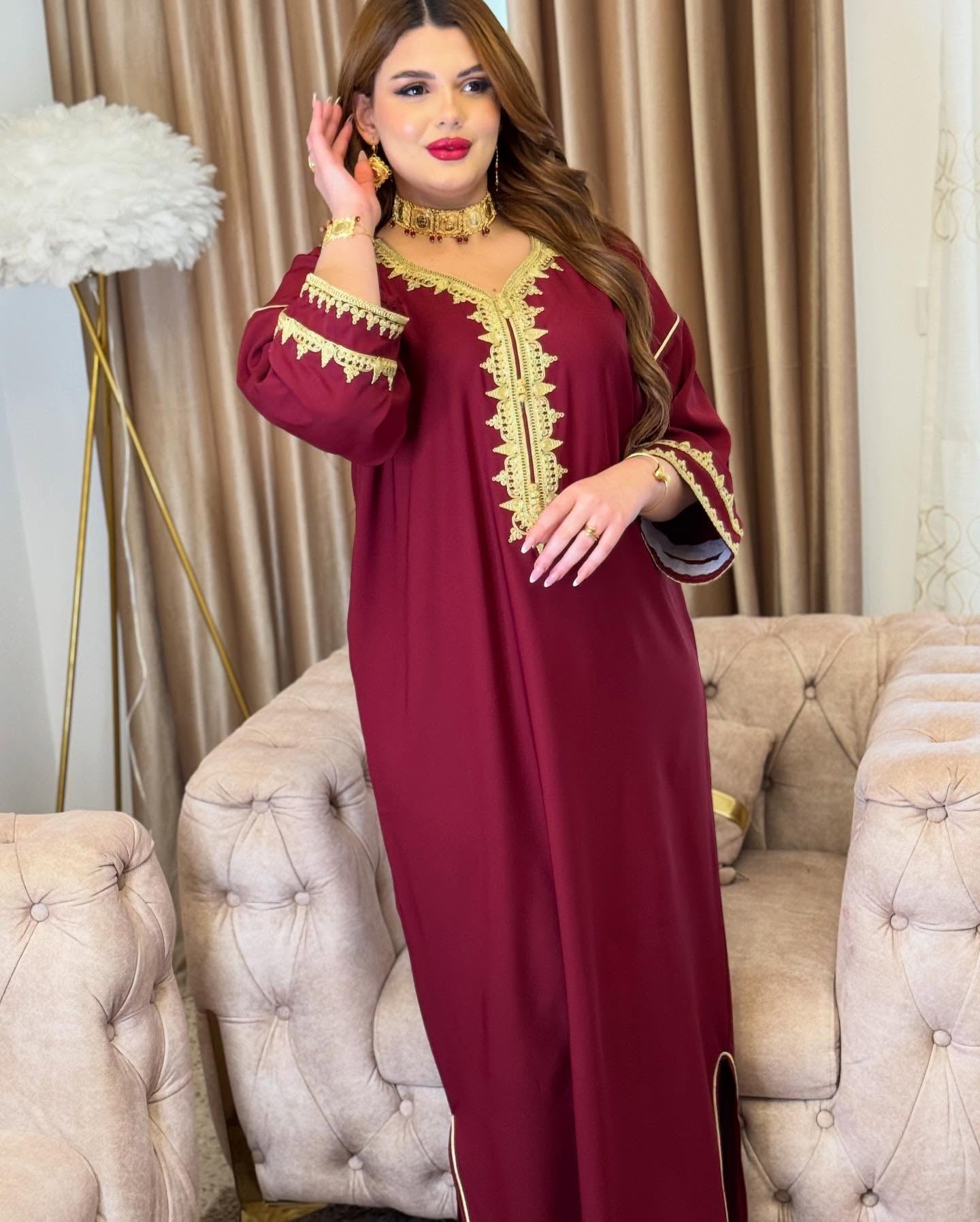 Abaya Bordeaux – Élégance et Confort