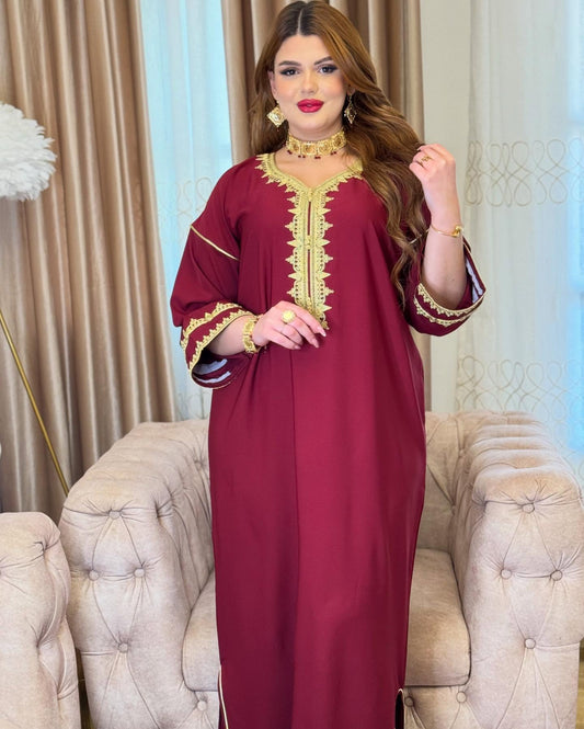 Abaya Bordeaux – Élégance et Confort